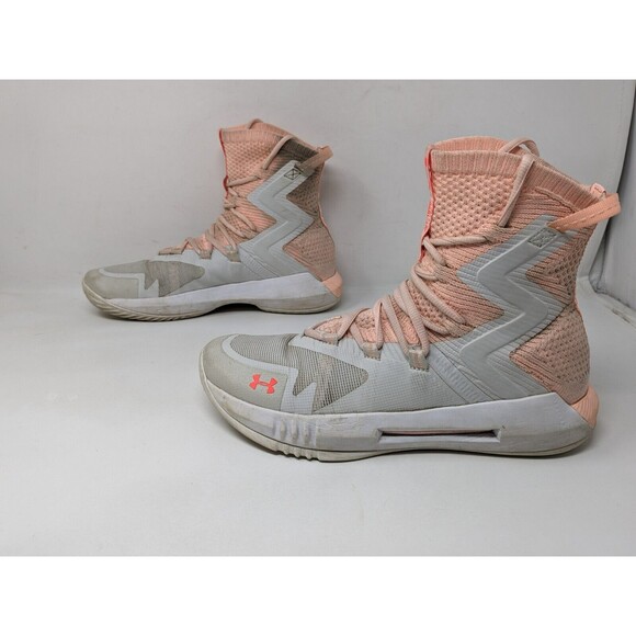 Womens Under Armour Highlight Ace 2.0 Volleyball Shoes 3021376-102 Size 9.5 Pink - Picture 4 of 10